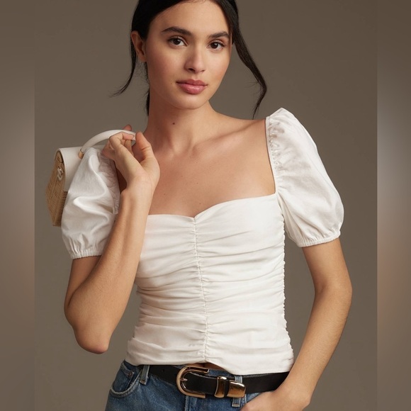 REFORMATION Radish Top. Size 8. White. NEW WITH TAGS! - Picture 2 of 9